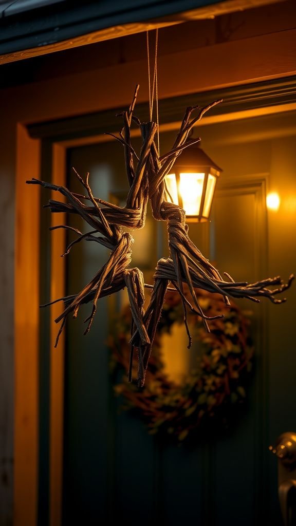 A willow twig star for understated porch sparkle